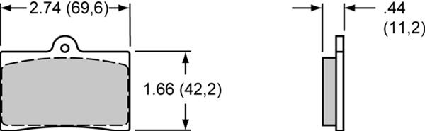 Wilwood PolyMatrix Q Compound Brake Pads 15Q-11967K