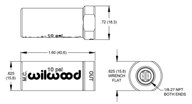 Wilwood Residual Pressure Valves 260-13784