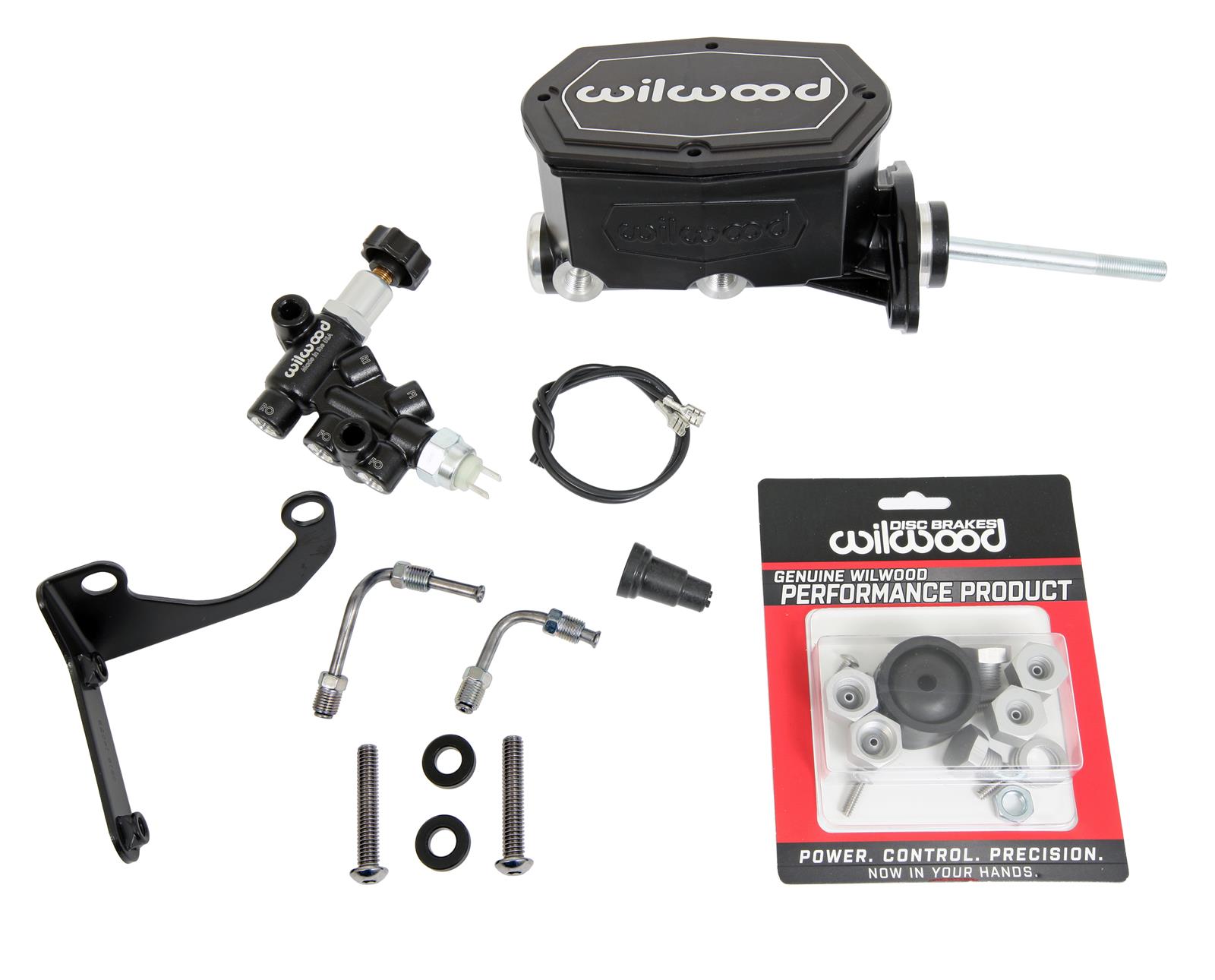 Wilwood Aluminum Tandem Compact Master Cylinder Kits 261-15660-BK
