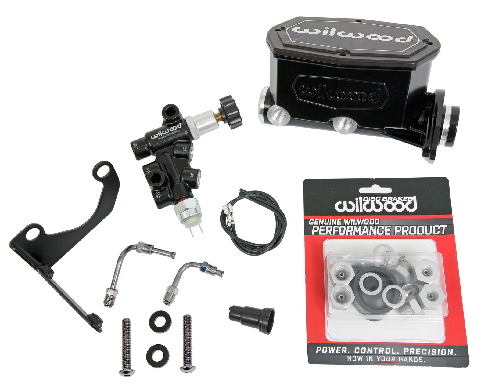 Wilwood Aluminum Tandem Compact Master Cylinder Kits 261-15661-BK