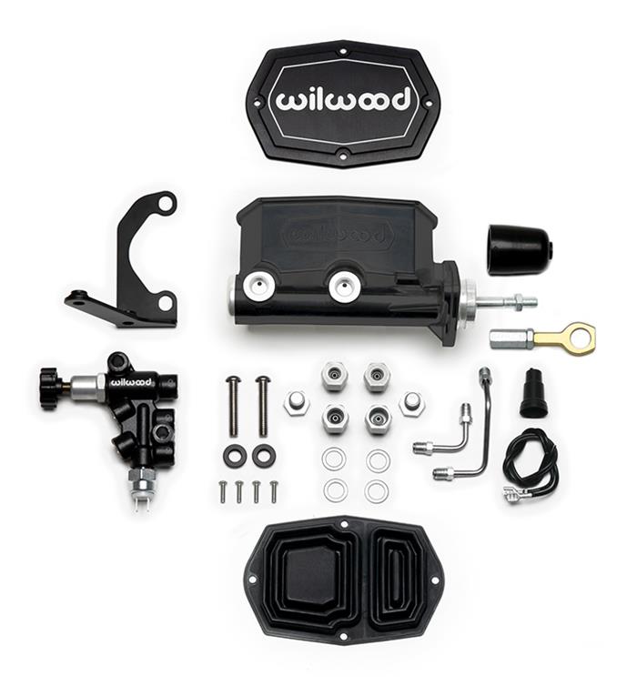 Wilwood Aluminum Tandem Compact Master Cylinder Kits 261-15666-BK