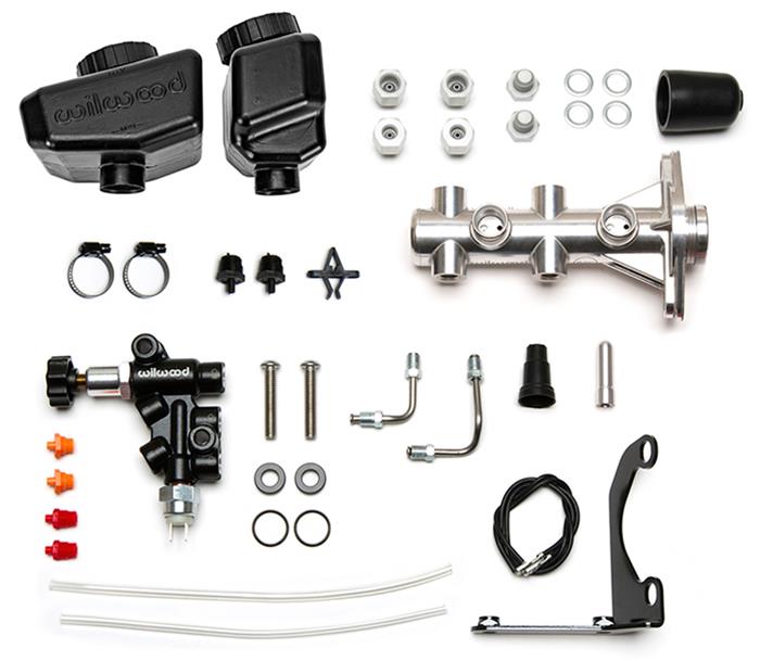 Wilwood Remote Tandem Master Cylinder Kits with GM-Style Angled Reservoirs 261-16963-P