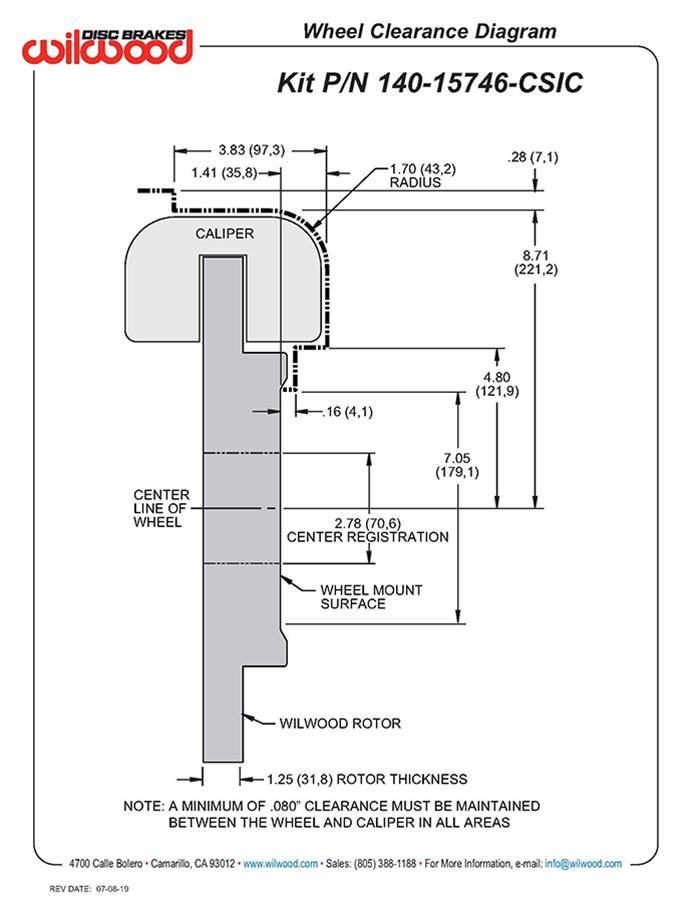 Wilwood SX6R WCCB Carbon-Ceramic Big Brake Front Brake Kits 140-15746-CSICR