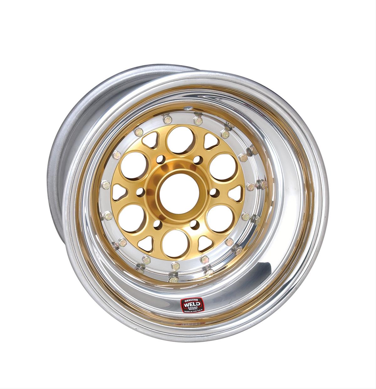 Weld Racing Magnum Sprint Spline Gold Anodized Wheels 735-51515