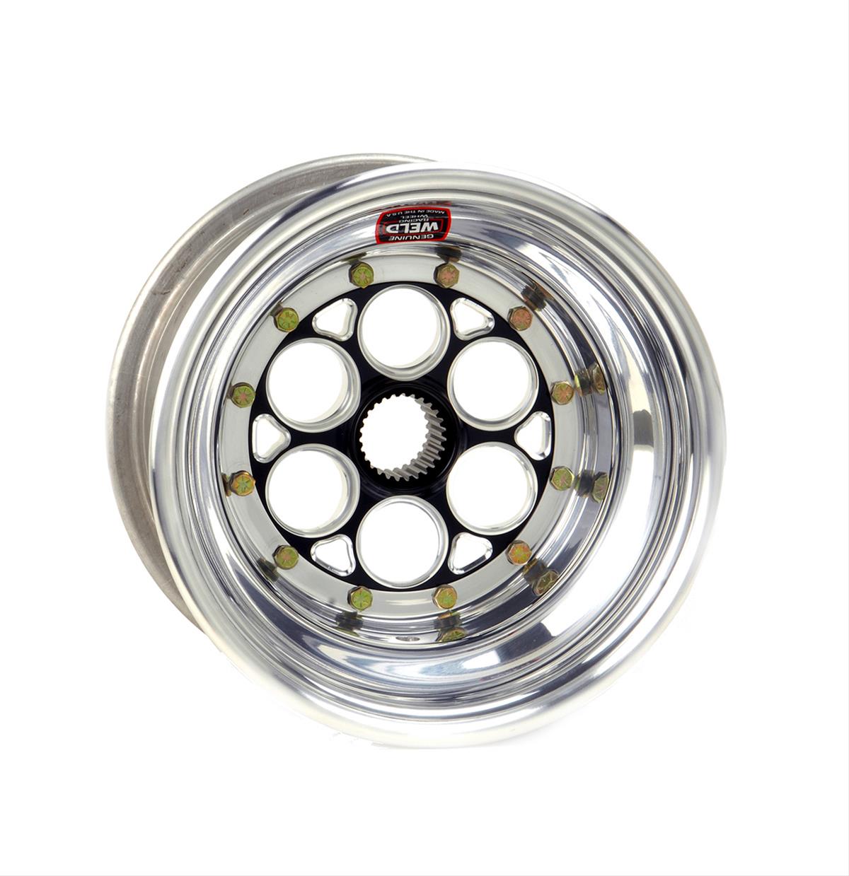 Weld Racing Magnum Midget Spline Black Anodized Wheels 734B-31053