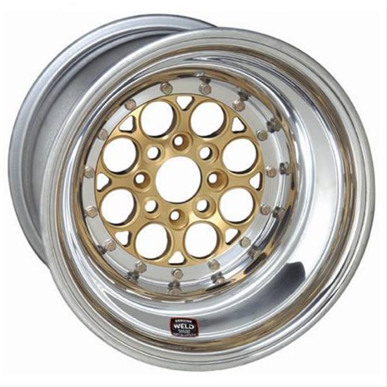 Weld Racing Magnum Import Drag Gold Mickey Thompson Beadlock Wheels 76831015G