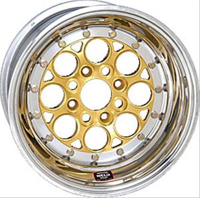 Weld Racing Magnum Import Drag Gold Mickey Thompson Beadlock Wheels 766-31015F