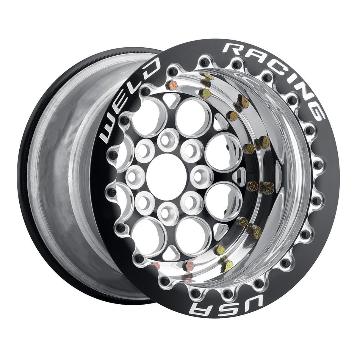 Weld Racing Magnum Import Drag Black Mickey Thompson Beadlock Wheels 768B-31015F