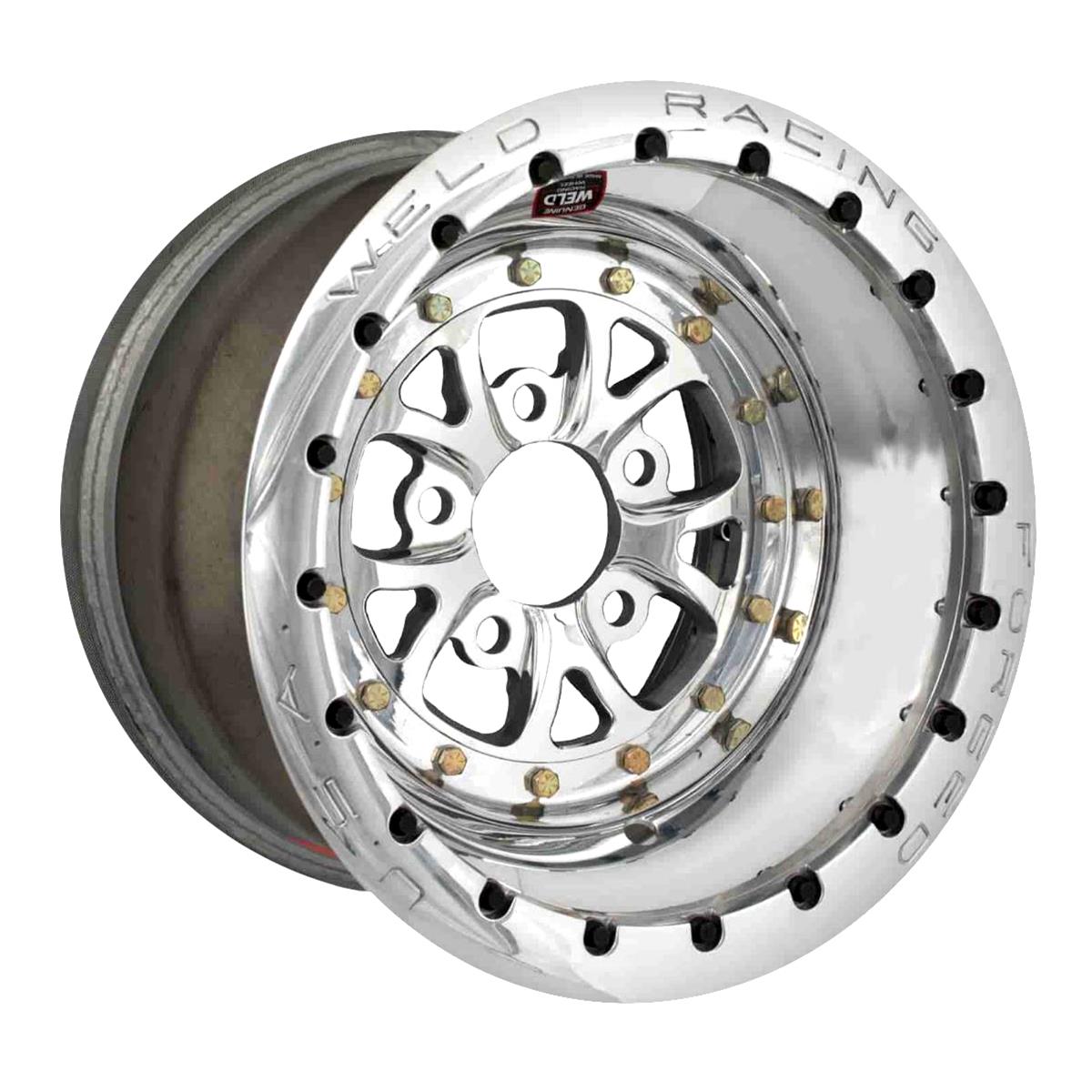 Weld Racing V-Series Polished Mickey Thompson Beadlock Wheels 84P508206G
