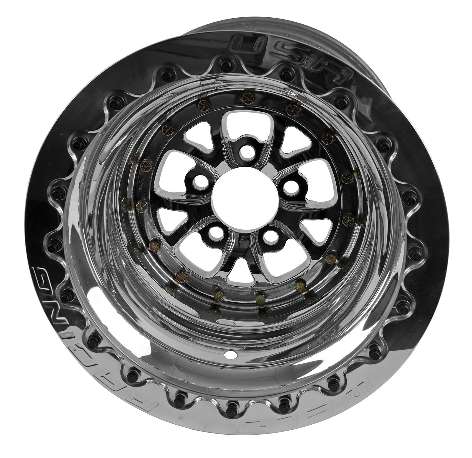 Weld Racing V-Series Polished Mickey Thompson Beadlock Wheels 84P512210G